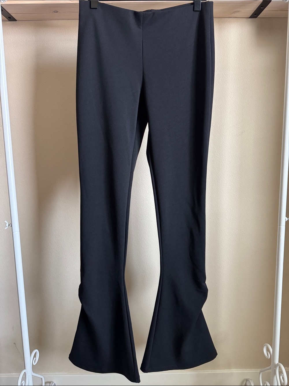 Zara Black Flare-Leg Pants NWT